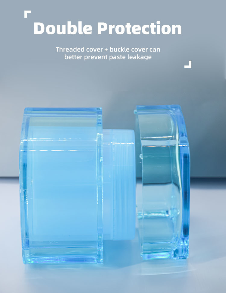Acrylic Dual Container Cosmetic Cream Jars For Skincare 280g