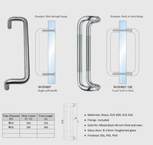 Wholesale W-DH607 Modern Stainless Steel Entrance Entry Commercial Office Store Front Wood Timber Glass Garage pull handles from china suppliers
