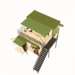 20ft or 40ft Foldable Puerto Rico Living Luxury Flat Pack Shipping Container