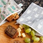 Insulated Reusable Washable Zipper Sandwich Bags