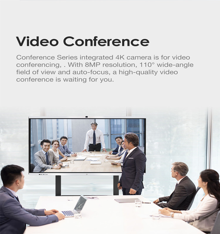 55in Interactive Flat Panel Board Smart Electronic Touch Screen Board For Conferencing