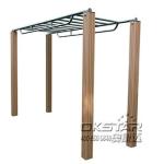 Steel outdoor fitness equipment horizontal ladder climbing ladder