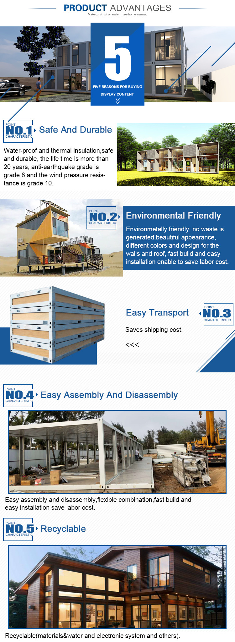 Prefabricated Folding Container House Home Mobile Portable Collapsible Container House