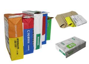 Wholesale Custom Cement Valve Sack Pasted Valve Multiwall Paper Bags Heavy Duty 40kg from china suppliers