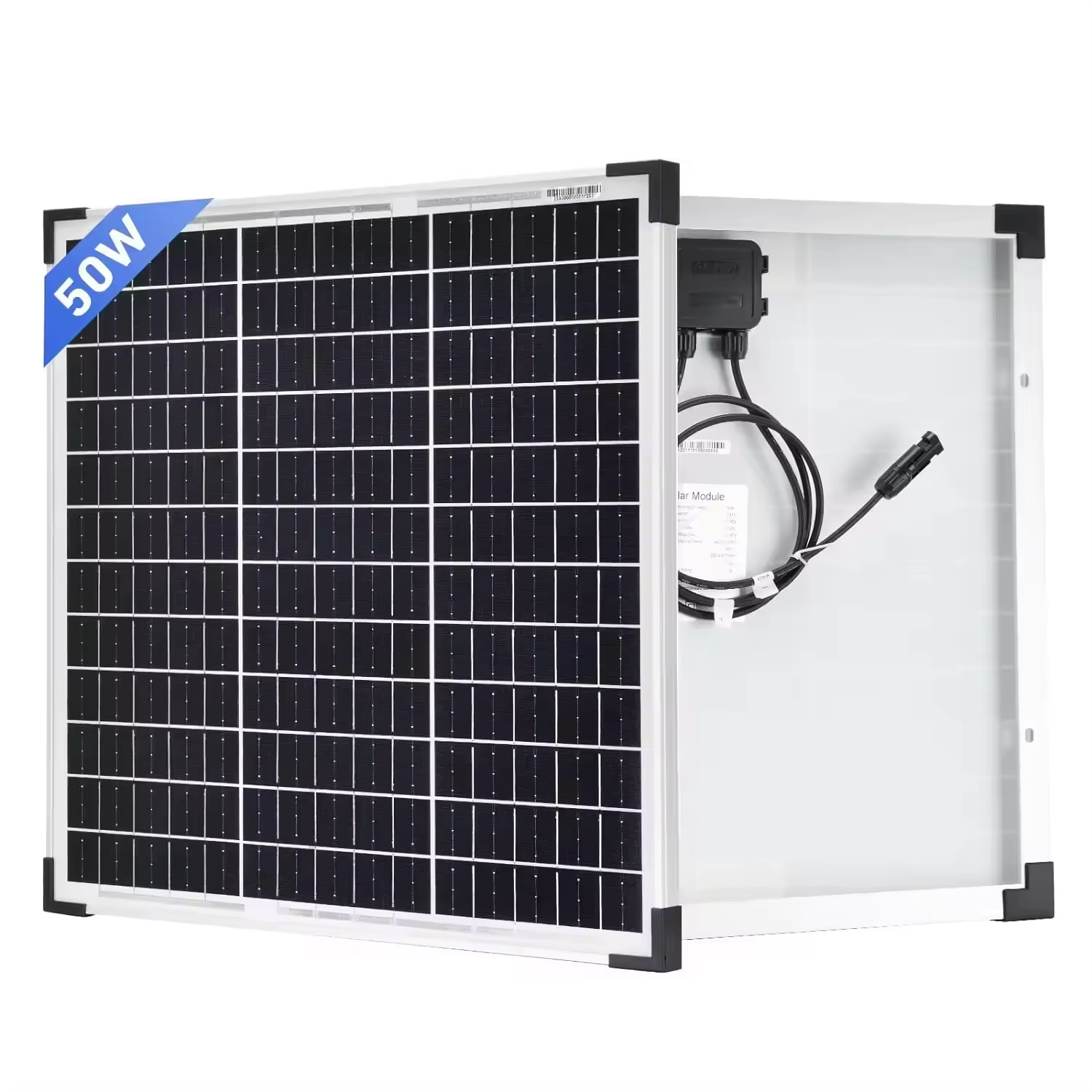 50w 60w Monocrystalline Pv Panels Solar Cell Silver Frame Bificial Transparent Glass For Strong Wind Snowy Harsh Climate