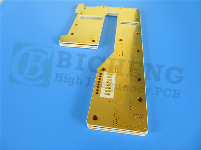 DiClad 527 High Frequency PCB Built On 20mil 0.508mm Substrates With Double Sided Copper And Immersion Gold