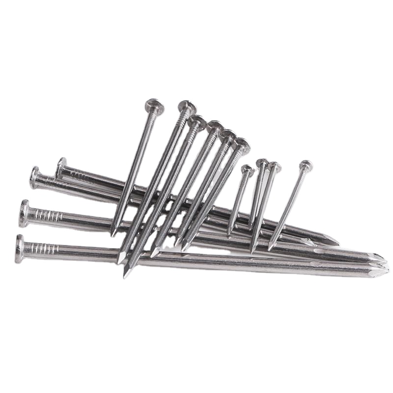 Carbon and Stainless Steel Smooth Shank Round Nails for Extended Woodworking Needs