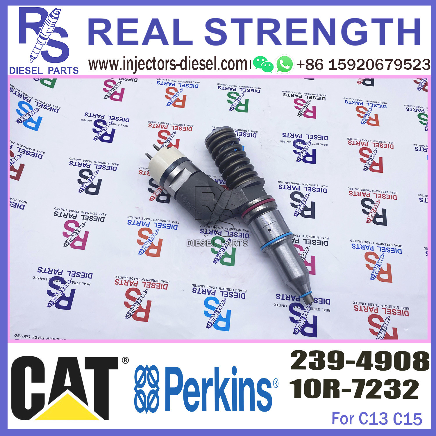 Diesel 3406E Engine Injector 253-0619 10R-7232 239-4908 239-4908 For Caterpillar Common Rail