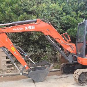 Wholesale Used mini excavator Kubota Kx135-5 hand earth digger China mini digger from china suppliers