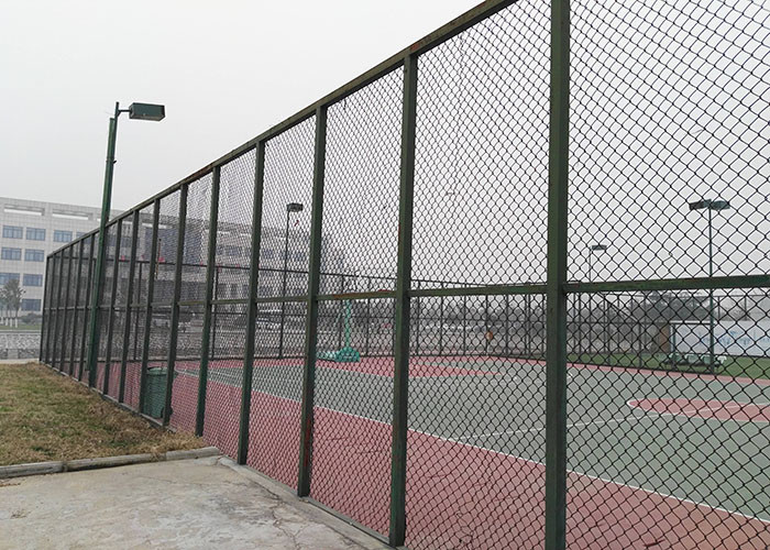 1.8x3m Diamond Wire Mesh Fence , Double Chain Link Fence Simple Torsion