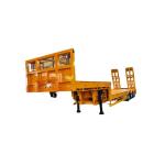 Lowbed Truck Trailers 60 Ton Semi 3 Axles Flatbed Gooseneck Excavator Transport