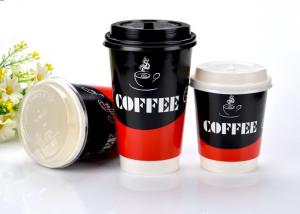 Wholesale Custom Logo Printed Coffee Party Cups Paper Drinking Cups with Plastic Covers from china suppliers
