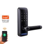 Home Touch Password Electronic Door Locks Mechanical Key Phone Unlock Smart Door