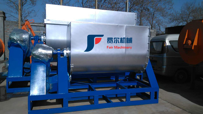 Horizontal Ribbon Blender Mixer / Dry Poultry Feed Mixer Machine For Home