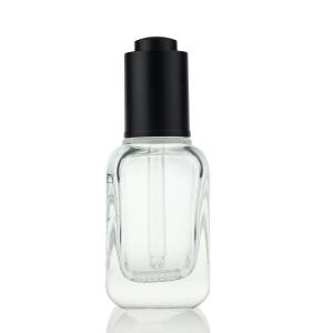 Wholesale Wholesale 50ml Dropper Bottle Cosmetic Serum Dropper Glass Bottle Square Glass Cosmetics Bottles S045 from china suppliers