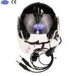 Black Aviation helmet high quality aircraft helmet light fly helmet for sale