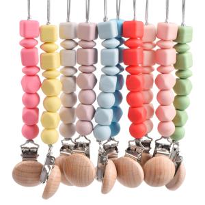 Wholesale Red Pink Silicone Bead Dummy Clip Personalised Dummy Clip Silicone from china suppliers