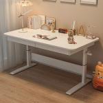 Commercial Furniture White Wood Modern Office Desk with Adjustable Height and