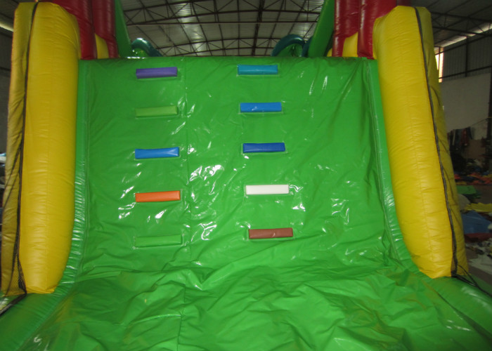 Long Monkey Theme Giant Inflatable Obstacle Courses 0.55mm PVC 17 X 4 X 5m