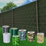 Green Gray Decorative Garden Tape Fence Privacy 450gsm PVC Strip Fence Screen