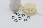 Handbag hardware accessories metal d-ring,gunmetal color zinc alloy d ring for