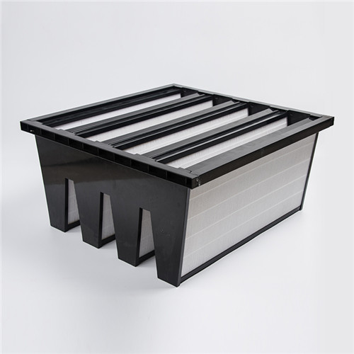 Medium Efficiency Air F8 Filter Fiberglass Pleated Paper Custom Hepa Filters