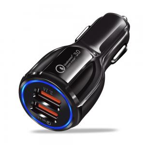 Wholesale Black USB Car Charger MP3 Player Dual USB FM Transmitter High Frequency from china suppliers