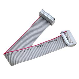 Wholesale 2.54mm Double Row IDC Flat Ribbon Cable UL2651 Type 28AWG Male Plug from china suppliers