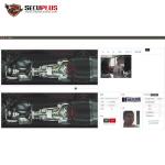 Waterproof Under Vehicle Surveillance System , 100W Auxiliary Lighting Under Car