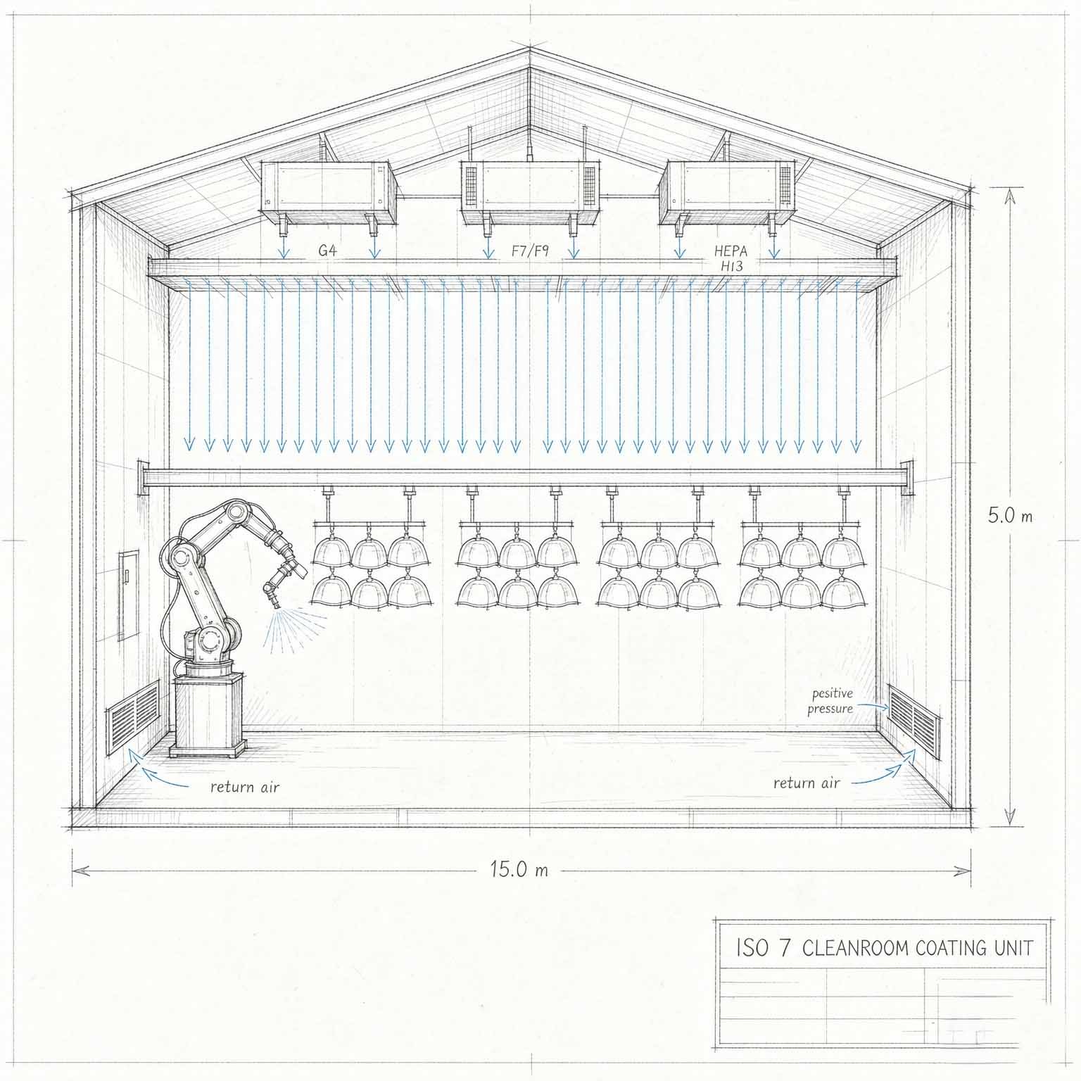OPT-Line ISO 7 — Cleanroom Robotic Coating Line