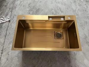 Wholesale Rectangular Bowl Shape Top Mount Stainless Steel Sink Satin Finish Heavy-duty from china suppliers