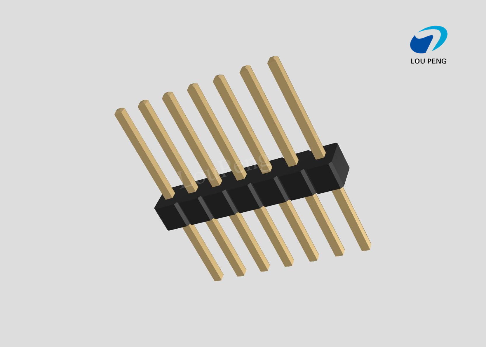 Pin Header 1x07pin 1.00mm pitch vertical
