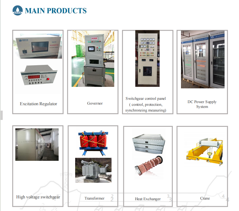 High Standard Hydro Turbine Generator Power Station Equipment With Multiple Color Options
