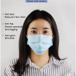 17.5 * 9.5 Cm 3 Layers Health Germ Protection Disposable Surgical Masks
