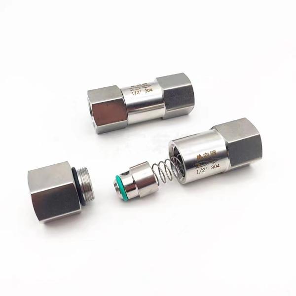 High Pressure Female Thread Split Non-Return Valve 304 316 Stainless Steel for Water
