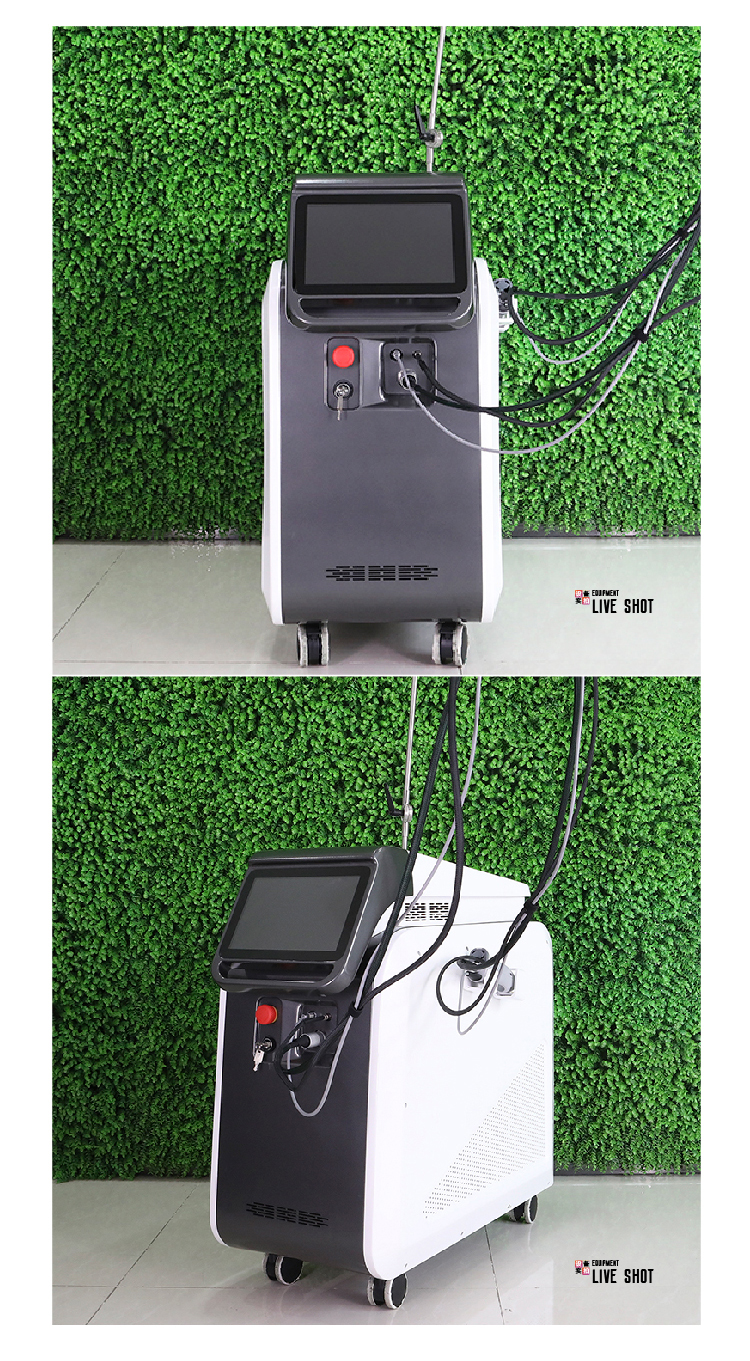 Laser Hair Removal Machine with 755nm Alexandrite and 1064nm Long Pulse Nd Yag Laser