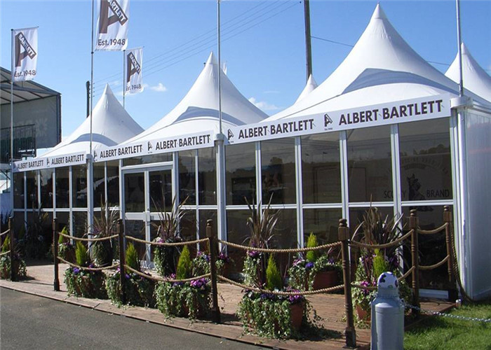Big 3x3m 4x4m Outdoor Pagoda Tents UV - Resistant For 50 People