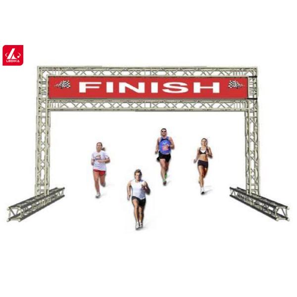 Portable Aluminum Goal Post Banner Truss Tower System For Marathon