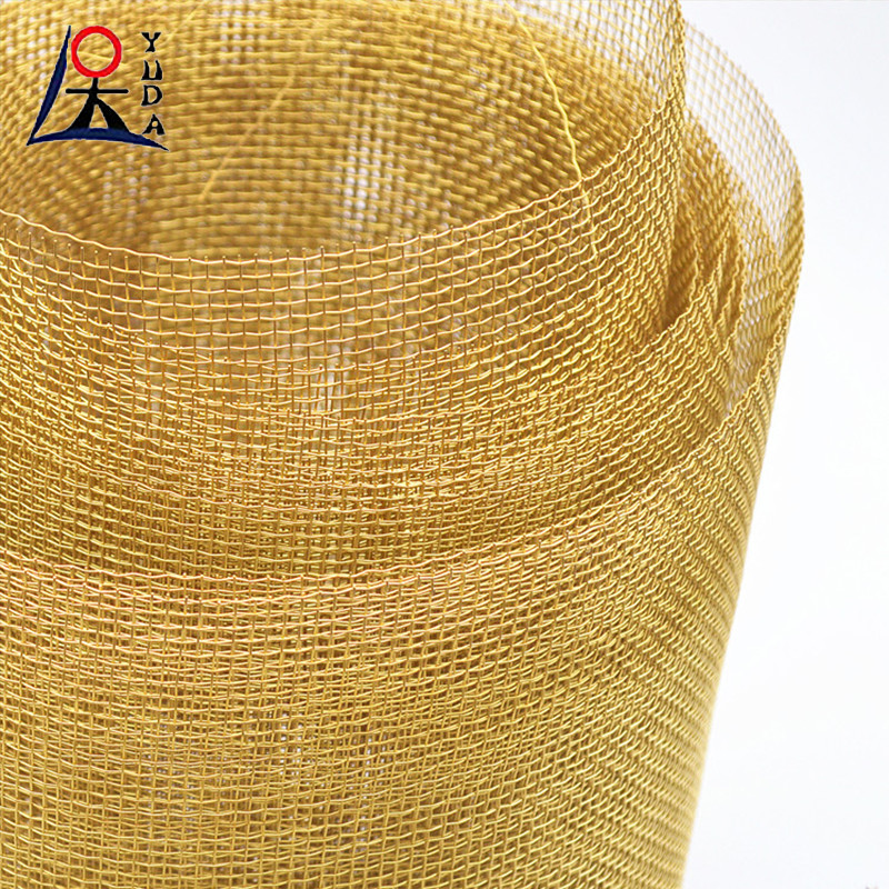 Square hole Woven 100 X 100 Wire Mesh Copper Knitted Wire Mesh