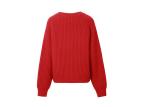 Lady Joyous Chinese Red Crew Neck Winter Jumper