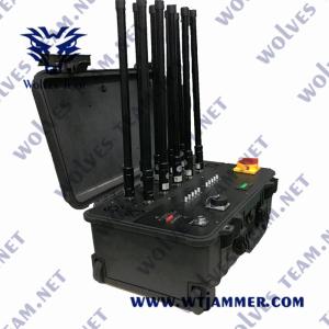 Wholesale Military Waterproof Outdoor 6 Bands 2500m 600W UAV Jammer from china suppliers