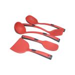BPA Free 5 Pieces Silicone Spatula Kitchenaid Cooking Utensils Set Heat