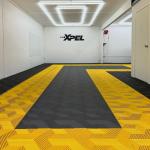 UV Resistant Waterproof Garage Floor Tiles 18mm Thickness Black