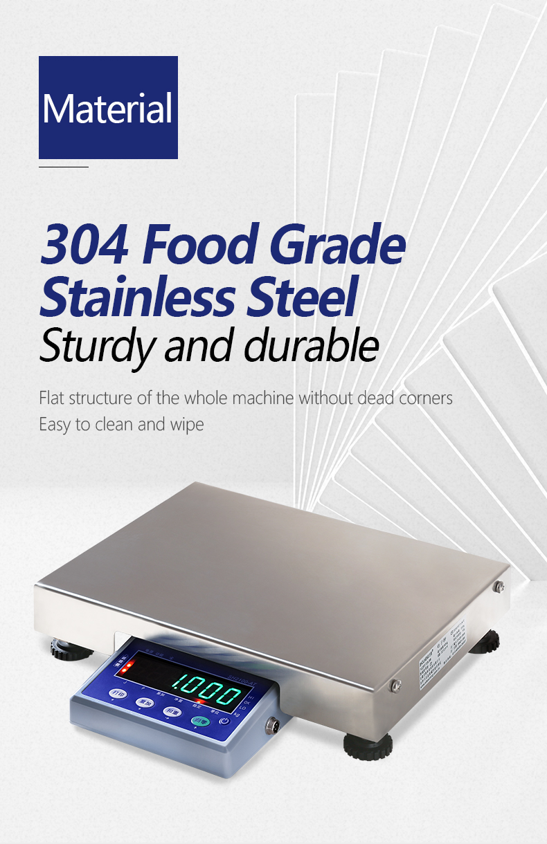 SOHE ATJ 30kg Three Color Alarm Electronic Industrial Weighing Scales Platform Maximum Range