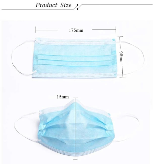 Health Protective Anti Pollution Vertical Folding Mask Colored Dust Mask Face Mask Earloop