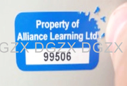 Blank Thin Egg Shell Stickers , Colourful Tamper Evident Stickers