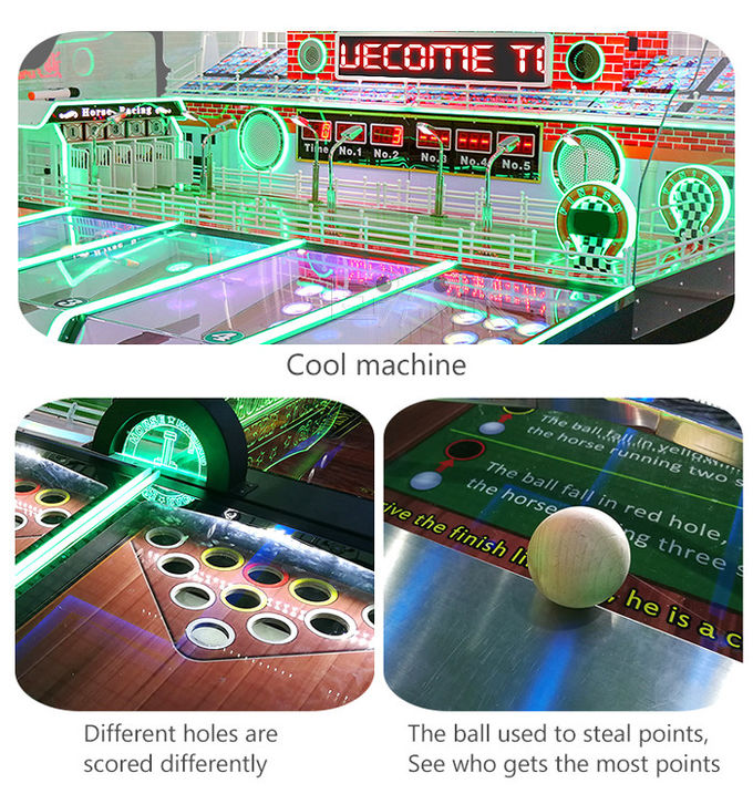 5 Players Horse Racing Amusement Game Machines Coin Arcade