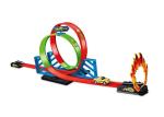 Hot Wheels Fast Track Race Car Set , Kids Race Car Track Set 360° Rotation