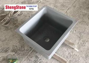 Wholesale Laboratory Parts Grey Color Epoxy Resin Sink , Acid Resistant Laboratory Sinks from china suppliers