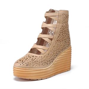 Wholesale HZM022 Genuine Leather Women'S Shoes High-Heeled Sandals from china suppliers